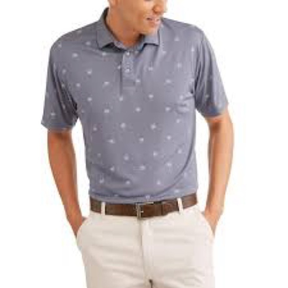 Ben Hogan Performance polo shirt palm tree‎ pattern size XL